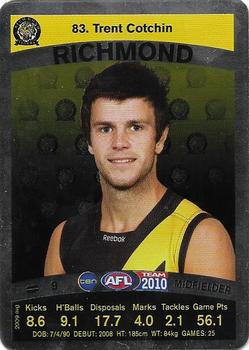 2010 Team Zone AFL Team - Silver #83 Trent Cotchin Front